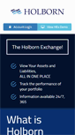 Mobile Screenshot of exchange.holbornassets.com